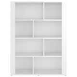 NNEVL Sideboard High Gloss White 80x30x106 cm Engineered Wood