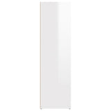 NNEVL Sideboard High Gloss White 80x30x106 cm Engineered Wood