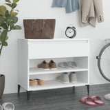 NNEVL Shoe Cabinet White 70x36x60 cm Engineered Wood