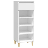 NNEVL Shoe Cabinet White 40x36x105 cm Engineered Wood