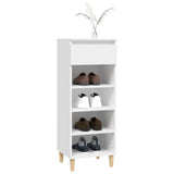 NNEVL Shoe Cabinet White 40x36x105 cm Engineered Wood