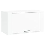 NNEVL Wall-mounted Shoe Cabinet High Gloss White 70x35x38 cm Engineered Wood