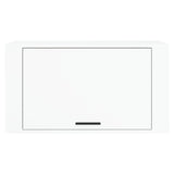 NNEVL Wall-mounted Shoe Cabinet High Gloss White 70x35x38 cm Engineered Wood