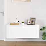NNEVL Wall Shoe Cabinet White 100x35x38 cm Engineered Wood