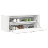 NNEVL Wall Shoe Cabinet White 100x35x38 cm Engineered Wood