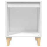 NNEVL Bedside Cabinet White 40x35x50 cm Engineered Wood