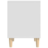 NNEVL Bedside Cabinet White 40x35x50 cm Engineered Wood