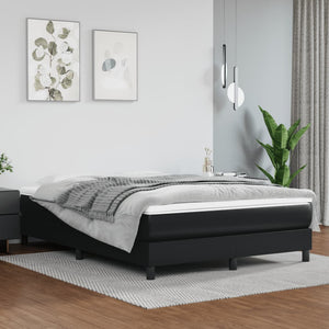 NNEVL Bed Frame without Mattress Black Queen Faux Leather