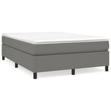 NNEVL Bed Frame Dark Grey 137x187 cm Double Size Fabric