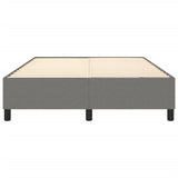 NNEVL Bed Frame Dark Grey 137x187 cm Double Size Fabric