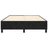 NNEVL Bed Frame without Mattress Black Double Velvet