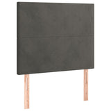 NNEVL Headboards 2 pcs Dark Grey 100 cm Velvet