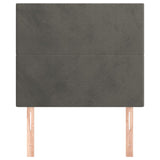 NNEVL Headboards 2 pcs Dark Grey 100 cm Velvet