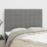 NNEVL Headboards 4 pcs Dark Grey 72 cm Fabric