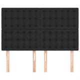 NNEVL Headboards 4 pcs Black 72x5x78/88 cm Faux Leather