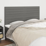 NNEVL Headboards 4 pcs Dark Grey 100 cm Fabric