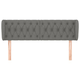 NNEVL Headboard with Ears Dark Grey 147 cm Fabric