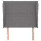 NNEVL Headboard with Ears Dark Grey 103 cm Fabric