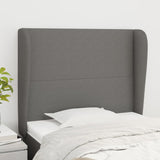NNEVL Headboard with Ears Dark Grey 103 cm Fabric