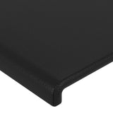 NNEVL Headboard with Ears Black 83 cm Faux Leather