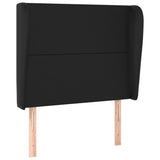 NNEVL Headboard with Ears Black 103 cm Faux Leather