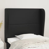 NNEVL Headboard with Ears Black 103 cm Faux Leather