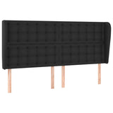 NNEVL Headboard with Ears Black 163 cm Faux Leather