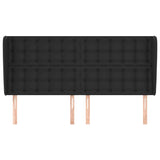 NNEVL Headboard with Ears Black 163 cm Faux Leather