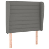 NNEVL Headboard with Ears Dark Grey 83 cm Fabric