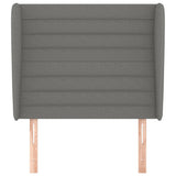 NNEVL Headboard with Ears Dark Grey 83 cm Fabric