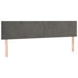 NNEVL LED Headboard Dark Grey 160 cm Velvet