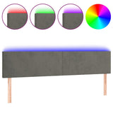 NNEVL LED Headboard Dark Grey 200 cm Velvet