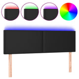 NNEVL LED Headboard Black 144 cm Faux Leather