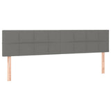 NNEVL LED Headboard Dark Grey 160 cm Fabric