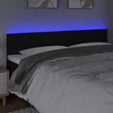 NNEVL LED Headboard Black 160x5x78/88 cm Fabric