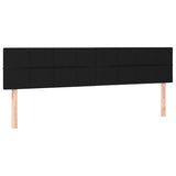 NNEVL LED Headboard Black 160x5x78/88 cm Fabric