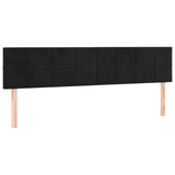 NNEVL LED Headboard Black 160x5x78/88 cm Velvet
