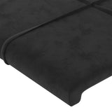 NNEVL LED Headboard Black 160x5x78/88 cm Velvet