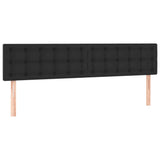 NNEVL LED Headboard Black 200 cm Faux Leather