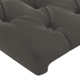 NNEVL LED Headboard Dark Grey 160x7x78/88 cm Velvet