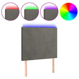 NNEVL LED Headboard Dark Grey 100 cm Velvet