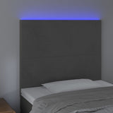 NNEVL LED Headboard Dark Grey 100 cm Velvet