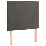 NNEVL LED Headboard Dark Grey 100 cm Velvet