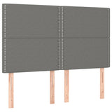 NNEVL LED Headboard Dark Grey 144 cm Fabric