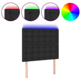 NNEVL LED Headboard Black 80 cm Faux Leather