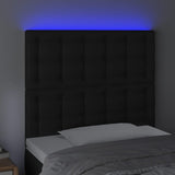 NNEVL LED Headboard Black 100 cm Faux Leather