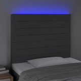 NNEVL LED Headboard Dark Grey 100 cm Fabric