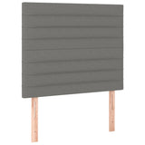 NNEVL LED Headboard Dark Grey 100 cm Fabric