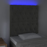 NNEVL LED Headboard Dark Grey 80 cm Velvet