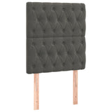 NNEVL LED Headboard Dark Grey 80 cm Velvet